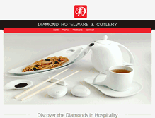 Tablet Screenshot of diamondhotelwares.com